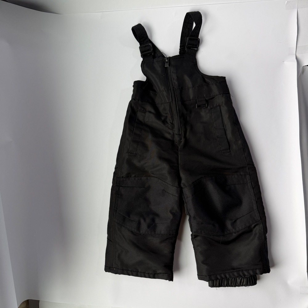 Circo Infant Kids Black Insulated Snow Bibs Overalls Size 12M RN17730